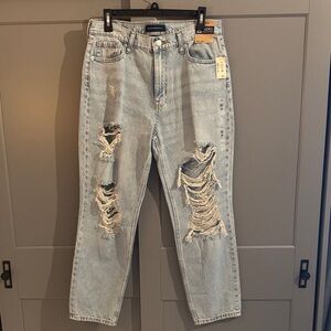 Aeropostale Ripped Light Blue Denim Jeans